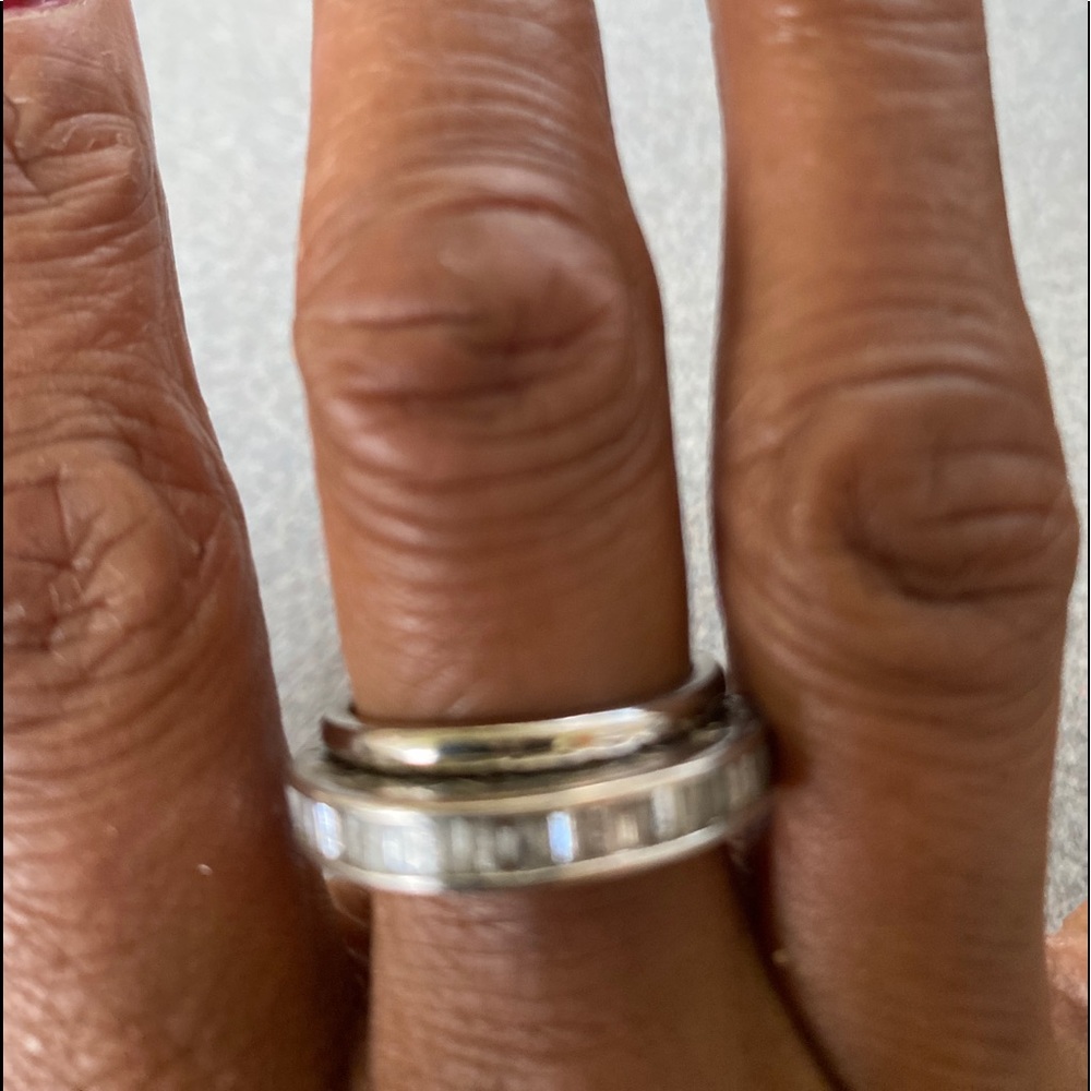 Platinum Tiffany 2 MM Wedding Band Sz. 7.5